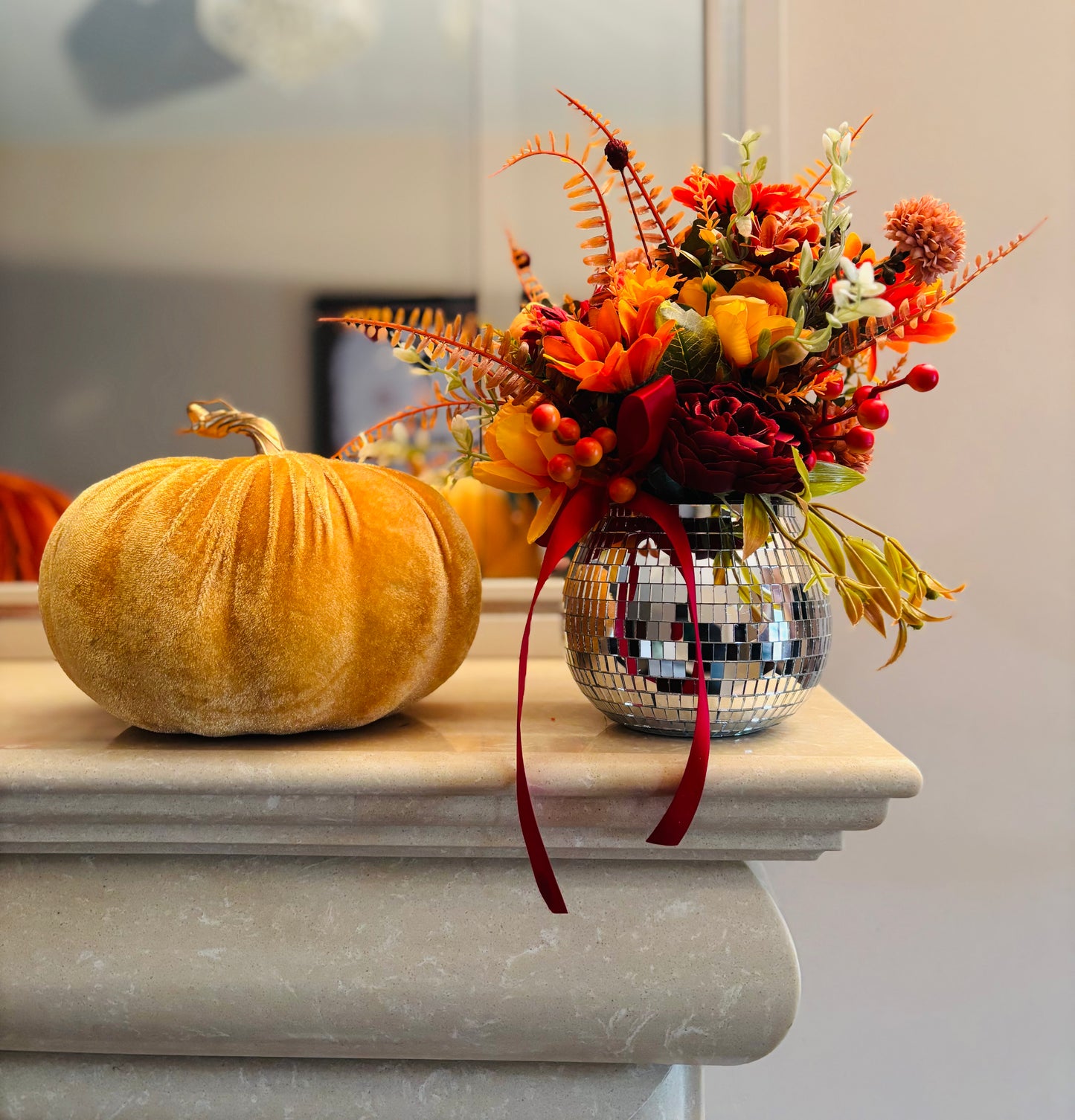 Mirror Ball Autumn pot