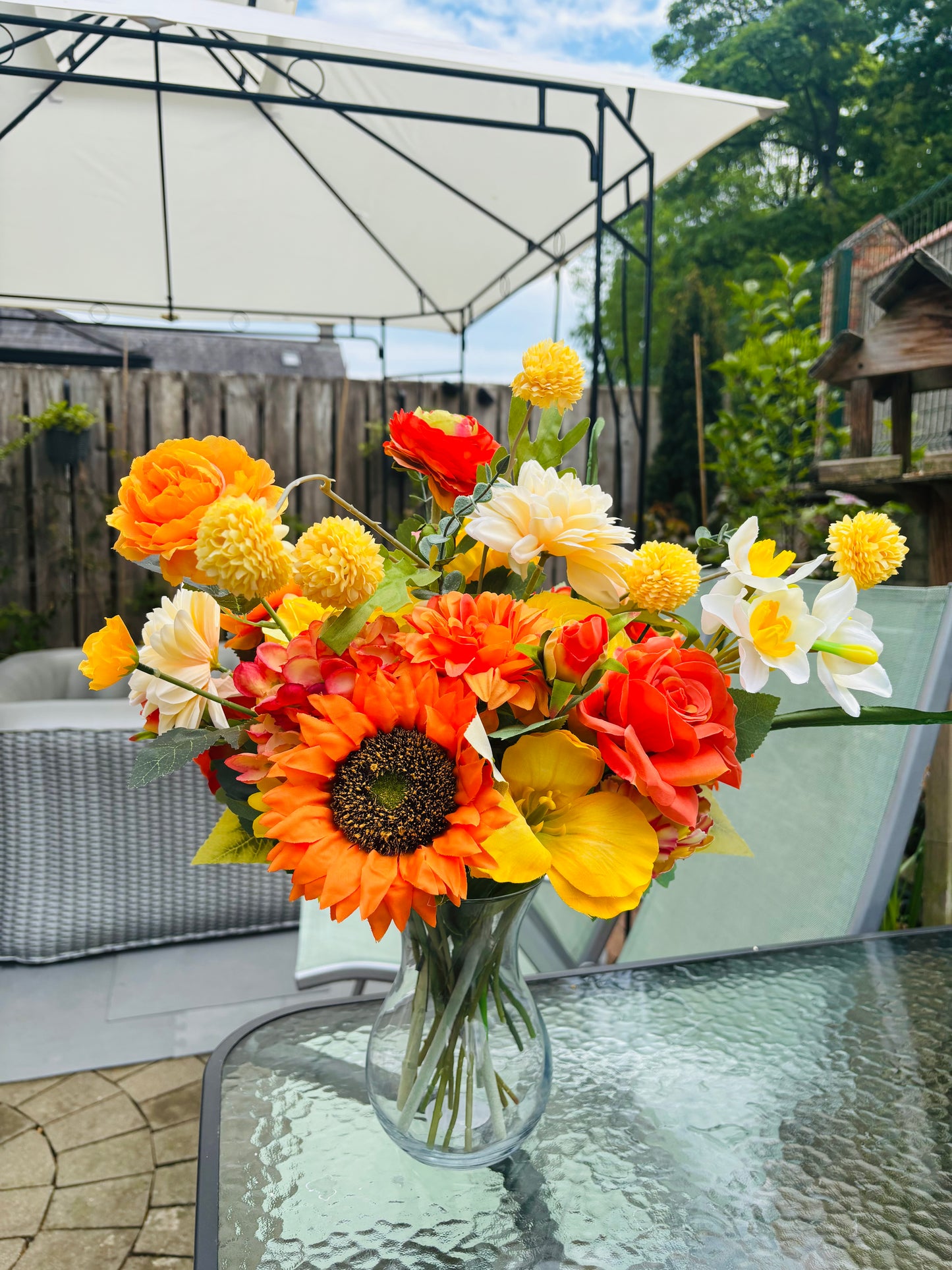 Orange burst bouquet
