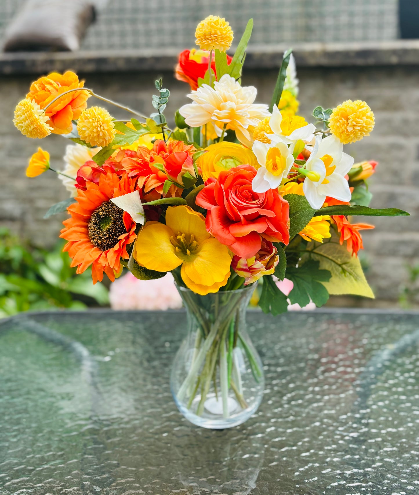 Orange burst bouquet