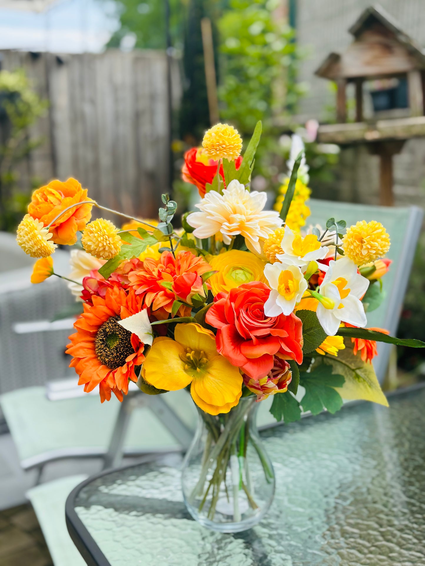Orange burst bouquet