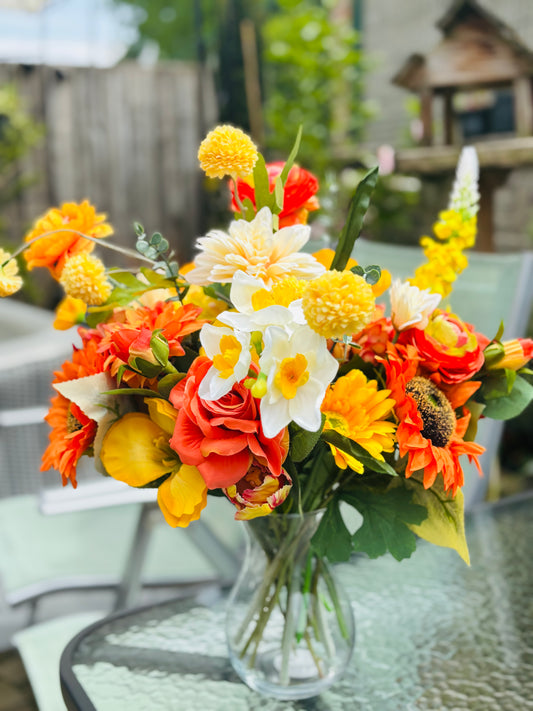 Orange burst bouquet