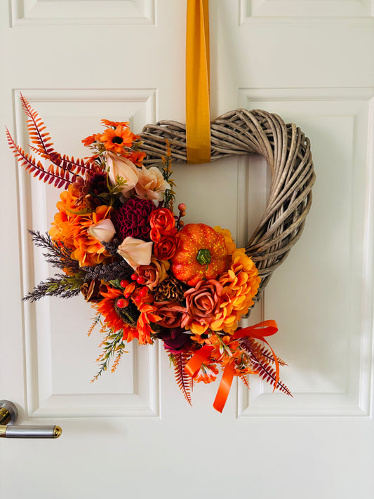 Autumn Wicker Heart