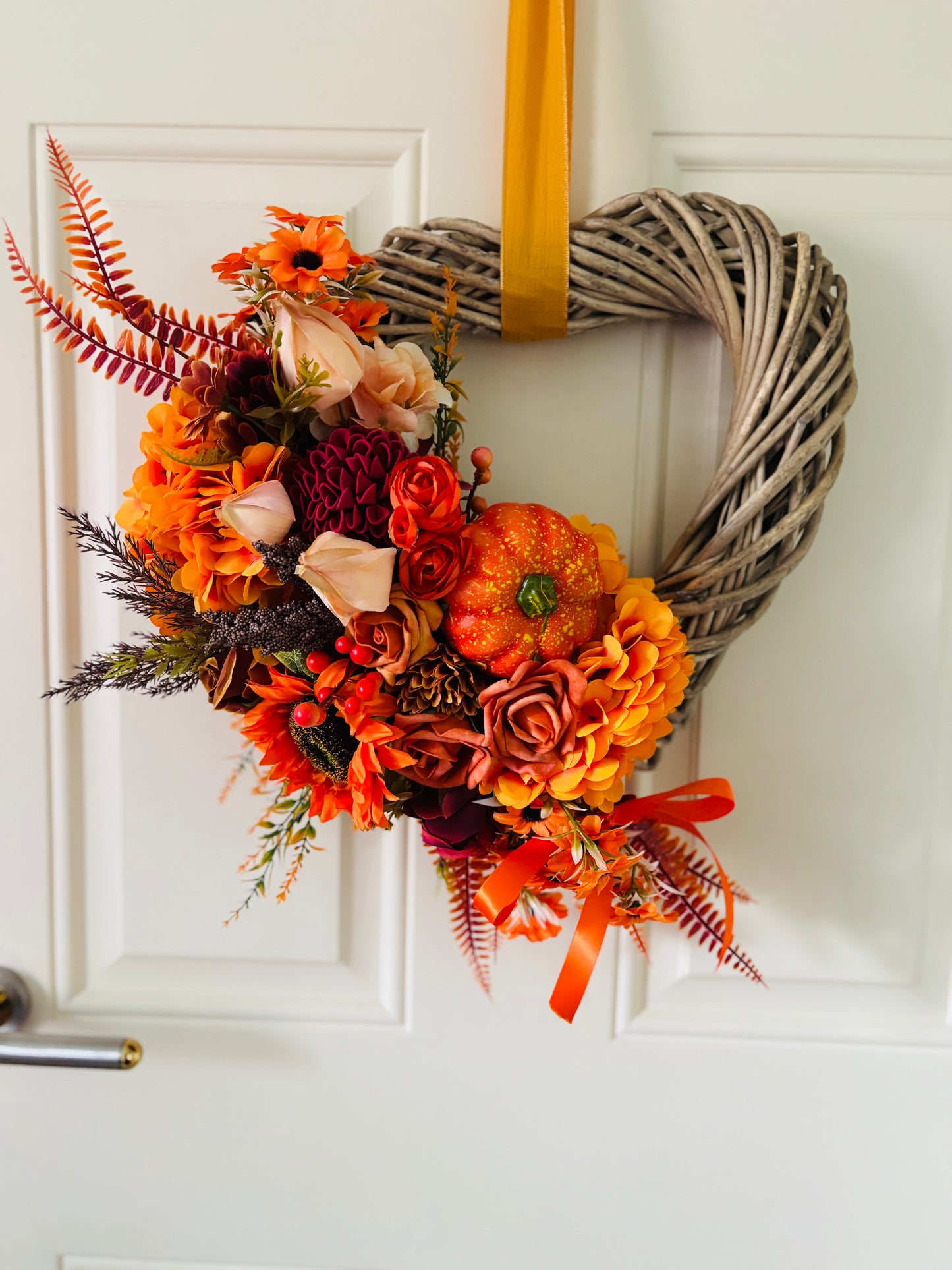 Autumn Wicker Heart