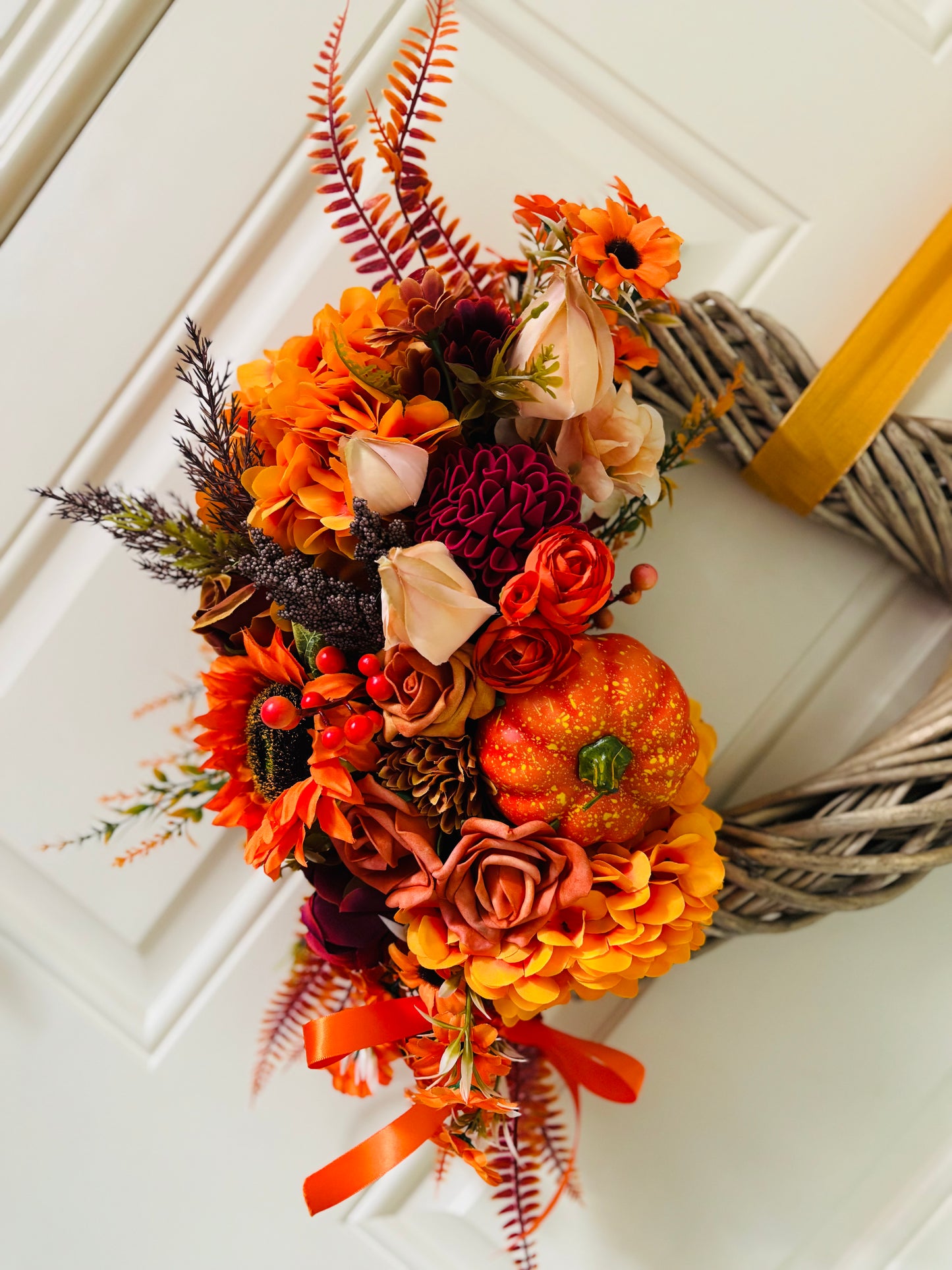 Autumn Wicker Heart