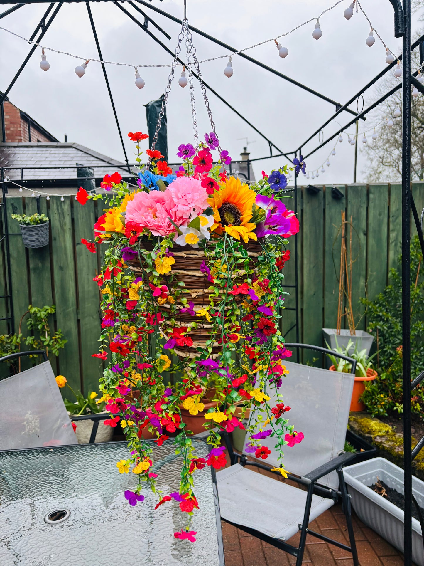 You are my Sunshine Hanging Basket (cone)