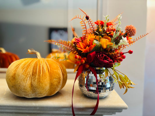 Mirror Ball Autumn pot