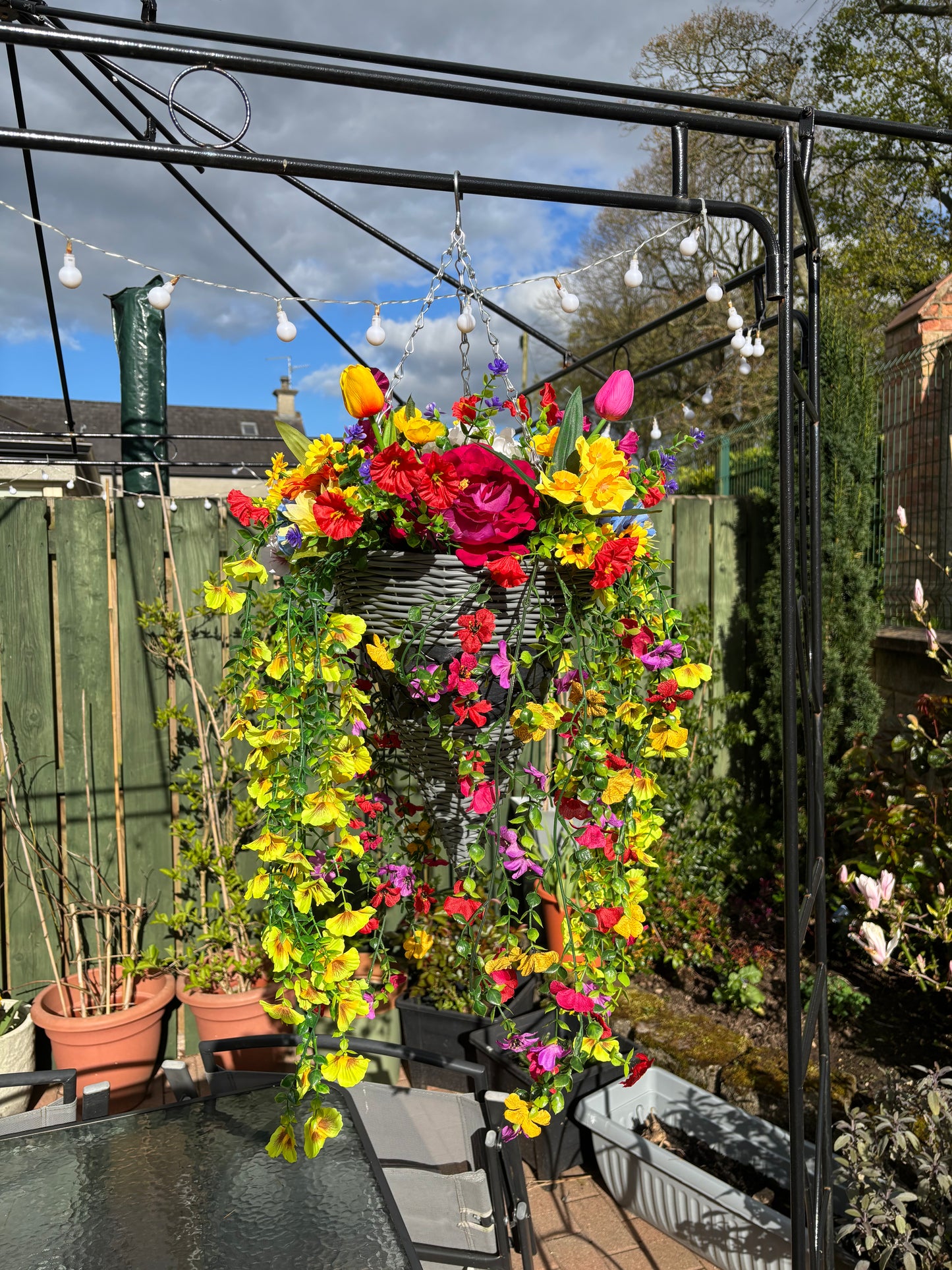 You are my Sunshine Hanging Basket (cone)