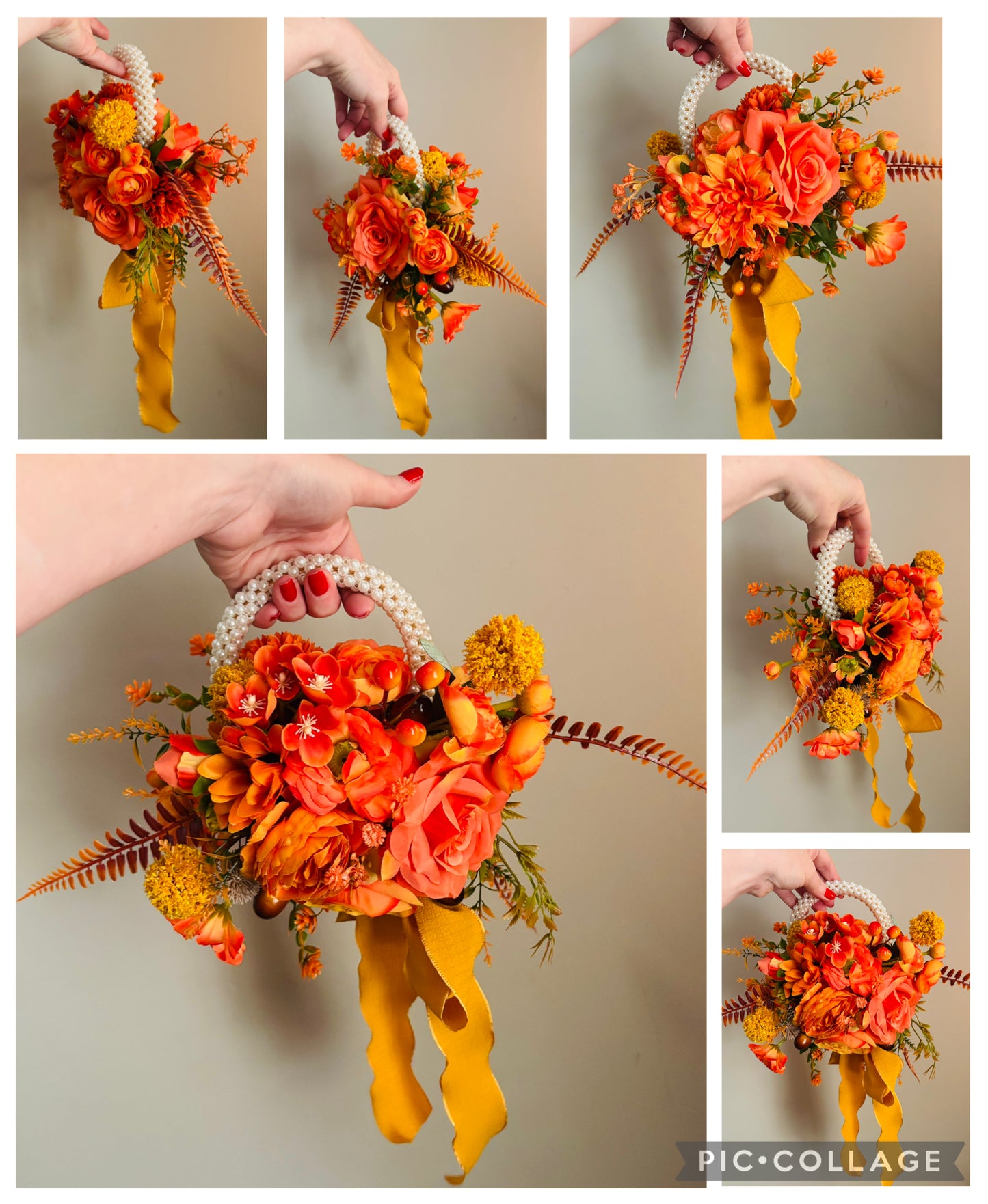 Message for Enquiries Bridal Pearl Handle Bouquet