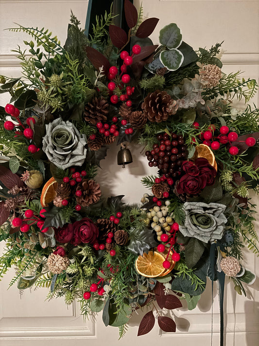 Au Natural (with bell) Door Wreath 65cm